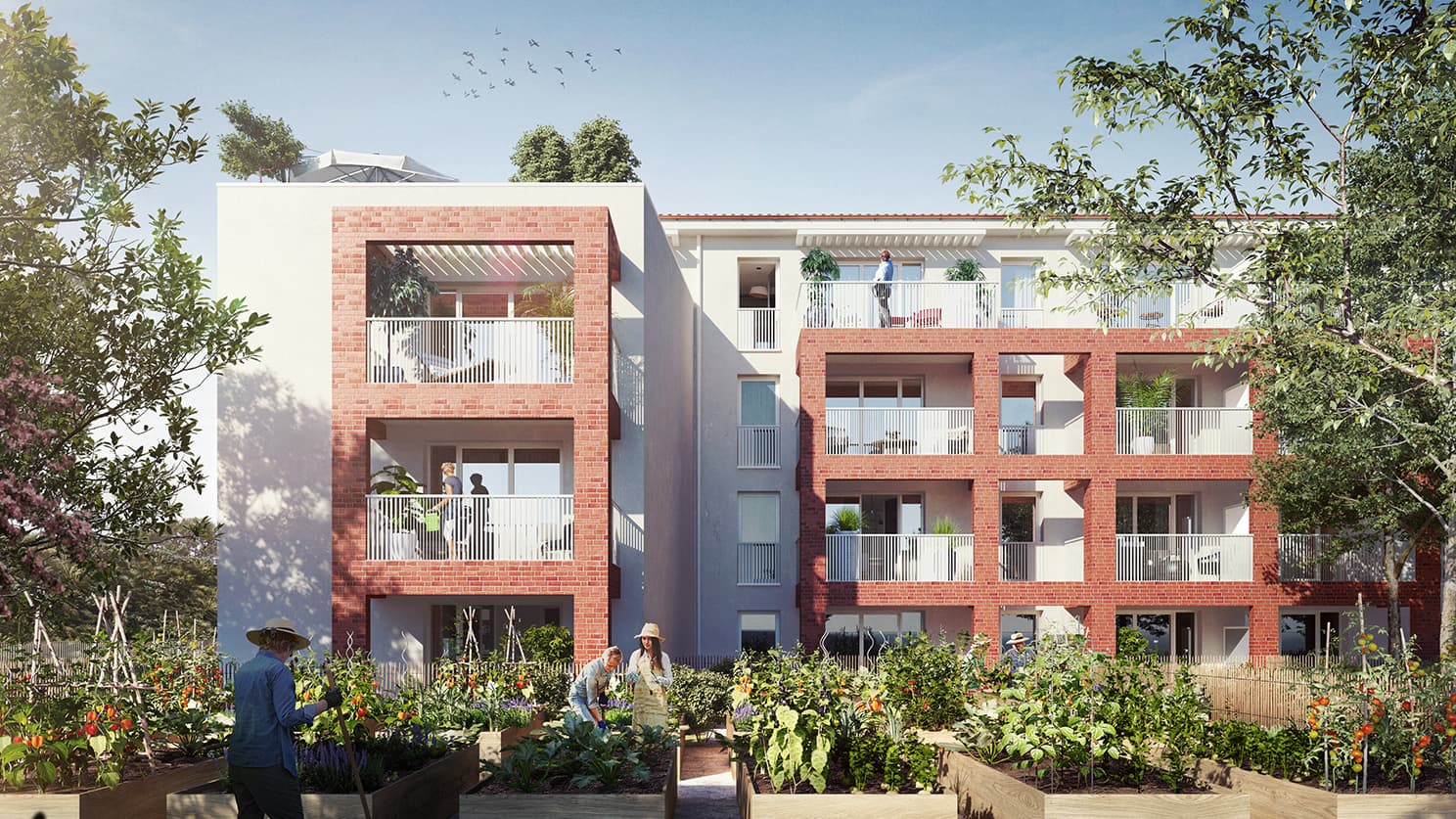 comfortable apartments with balcony or garden in Toulouse